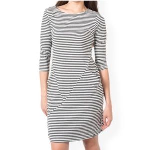Betabrand Striped 30 Day Dress